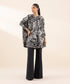 Women's Unstitched Lawn Printed Black 2 Piece Suit